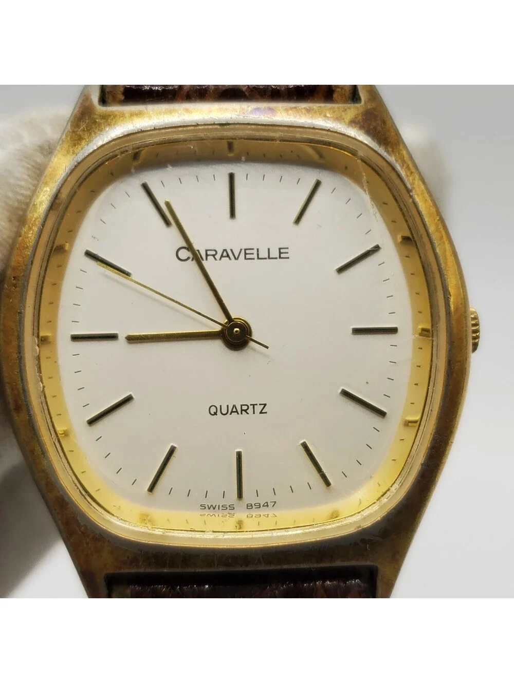 Vintage Caravelle Quartz 4J Watch For Parts Or Repair